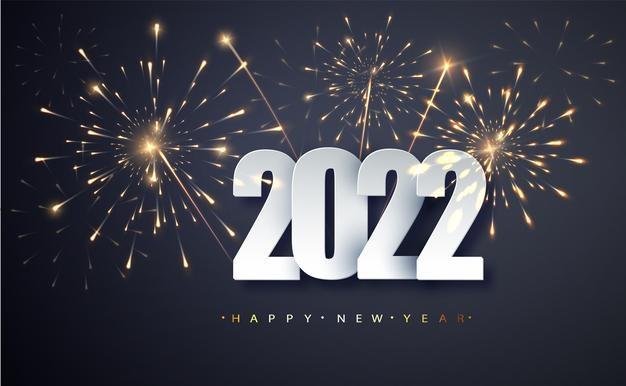 Bonne annee 2022 banniere voeux nouvel an numeros date 2022 fond feux artifice 145391 935