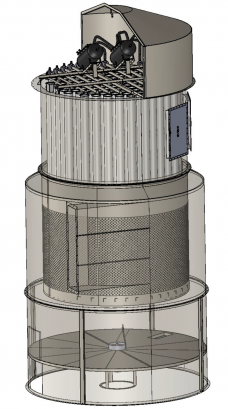 Interieur cyclofiltre